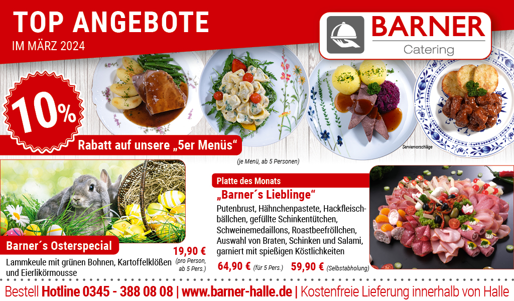 Barners Catering Angebote März 2024
