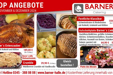 Catering – Angebote im November & Dezember 2024