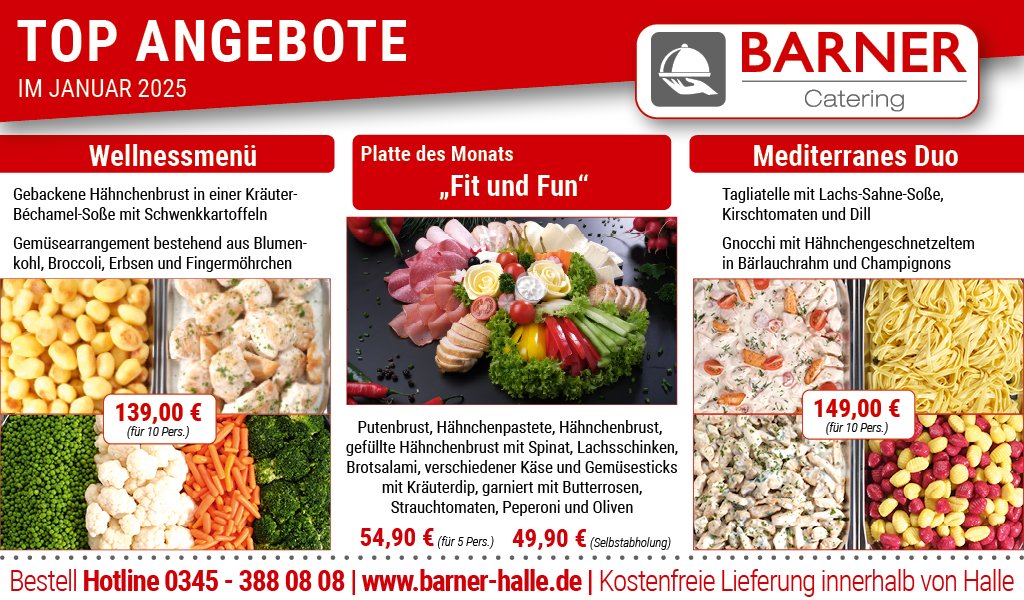 Barners Catering Angebote im Januar 2025