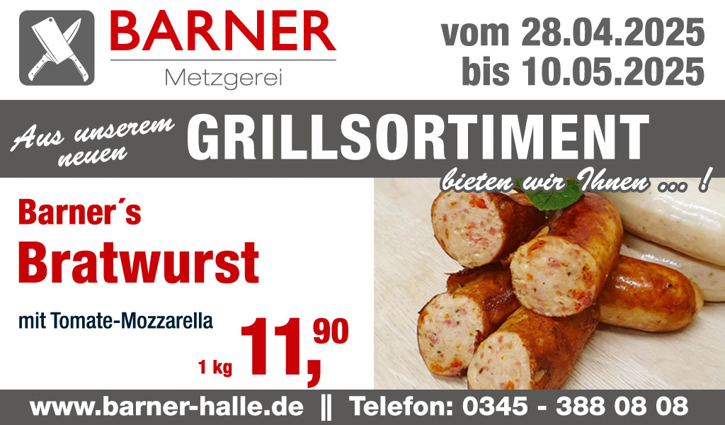 Barners Bratwurst Angebot