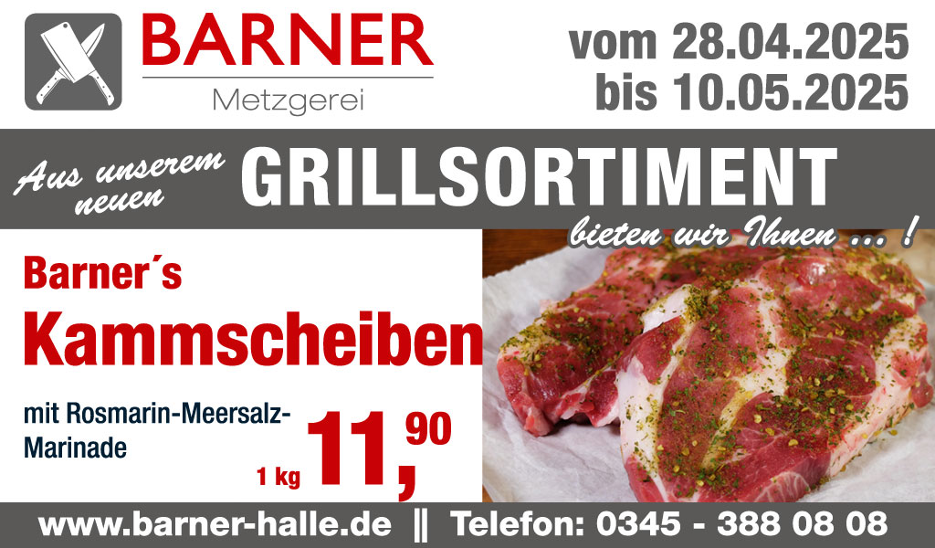 Barners Kammscheiben Angebot