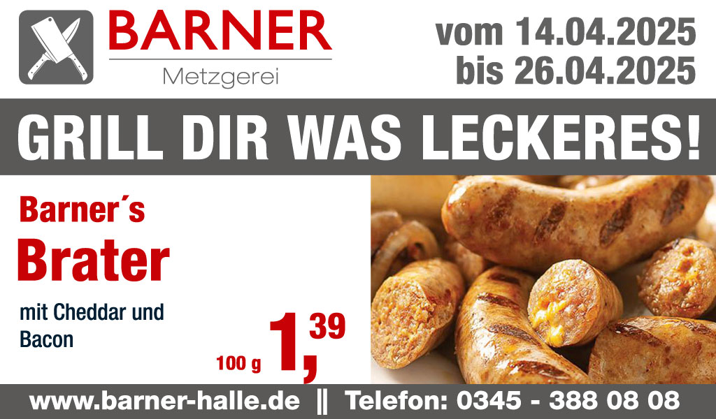 Barners Brater mit Cheddar und Bacon