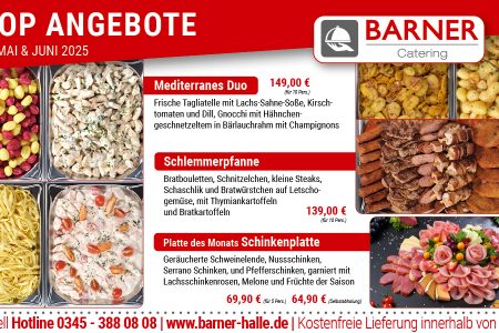 Catering – Angebote im Mai und Juni 2025