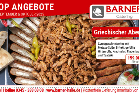 Catering – Angebote im September und Oktober 2025