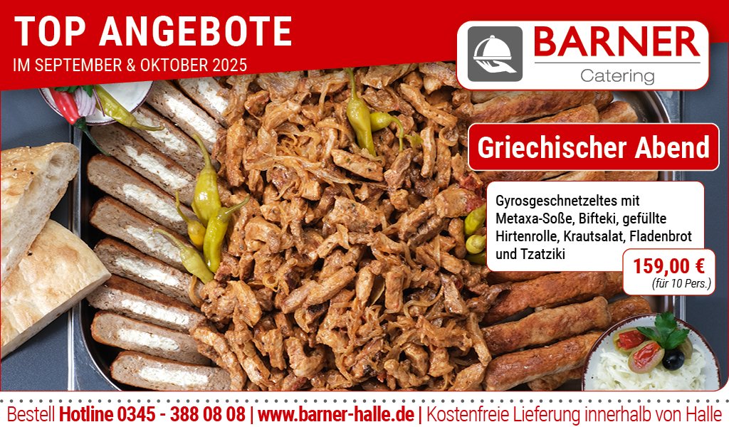 Barners Catering Angebote im September und Oktober 2025 - 2