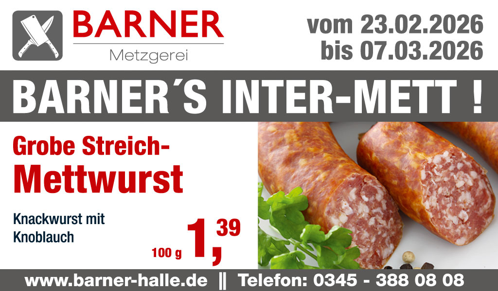 Barners Grobe Streich-Mettwurst