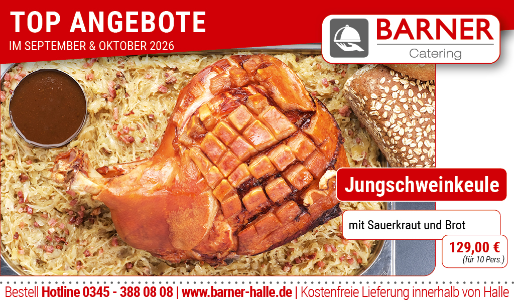 Barner Catering Angebote im Sept. und Okt. 2026