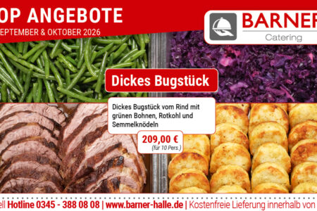 Catering – Angebote im September und Oktober 2026