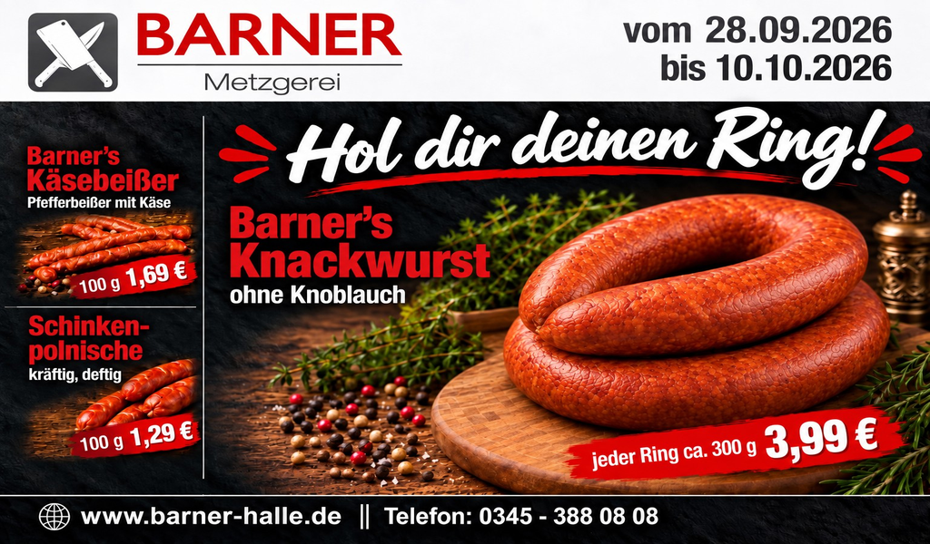 Barners TOP Angebote vom 28.09. bis 10.10.2026
